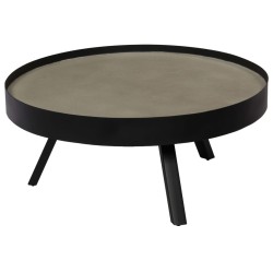 vidaXL Mesa de centro con superficie de hormigón 74x32 cm