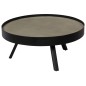vidaXL Mesa de centro con superficie de hormigón 74x32 cm vidaXL Mesa de centro con superficie de hormigón 74x32 cm