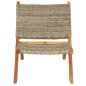 vidaXL Silla de ratán kubu natural y madera maciza de caoba vidaXL Silla de ratán kubu natural y madera maciza de caoba