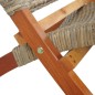 vidaXL Silla de ratán kubu natural y madera maciza de caoba vidaXL Silla de ratán kubu natural y madera maciza de caoba