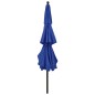 vidaXL Sombrilla de 3 niveles con poste de aluminio azul 3,5 m vidaXL Sombrilla de 3 niveles con poste de aluminio azul 3,5 m