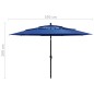 vidaXL Sombrilla de 3 niveles con poste de aluminio azul 3,5 m vidaXL Sombrilla de 3 niveles con poste de aluminio azul 3,5 m