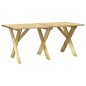 vidaXL Mesa de jardín de madera de pino impregnada 160x73x70 cm vidaXL Mesa de jardín de madera de pino impregnada 160x73x70 cm