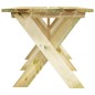 vidaXL Mesa de jardín de madera de pino impregnada 160x73x70 cm vidaXL Mesa de jardín de madera de pino impregnada 160x73x70 cm