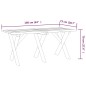vidaXL Mesa de jardín de madera de pino impregnada 160x73x70 cm vidaXL Mesa de jardín de madera de pino impregnada 160x73x70 cm