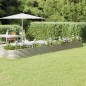 vidaXL Jardinera arriate acero recubrimiento polvo plata 512x80x36 cm vidaXL Jardinera arriate acero recubrimiento polvo plata 512x80x36 cm