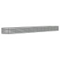 vidaXL Jardinera arriate acero recubrimiento polvo plata 512x80x36 cm vidaXL Jardinera arriate acero recubrimiento polvo plata 512x80x36 cm
