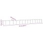 vidaXL Jardinera arriate acero recubrimiento polvo plata 512x80x36 cm vidaXL Jardinera arriate acero recubrimiento polvo plata 512x80x36 cm