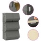 vidaXL Set de cajas de almacenaje apilables 3 uds tela gris antracita vidaXL Set de cajas de almacenaje apilables 3 uds tela gris antracita