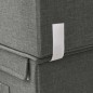 vidaXL Set de cajas de almacenaje apilables 3 uds tela gris antracita vidaXL Set de cajas de almacenaje apilables 3 uds tela gris antracita
