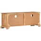 vidaXL Mueble de TV madera maciza de acacia marrón 110x30x40 cm
