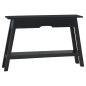 vidaXL Mesa consola madera maciza de caoba negro 110x30x75 cm vidaXL Mesa consola madera maciza de caoba negro 110x30x75 cm