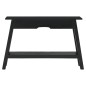 vidaXL Mesa consola madera maciza de caoba negro 110x30x75 cm vidaXL Mesa consola madera maciza de caoba negro 110x30x75 cm