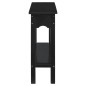 vidaXL Mesa consola madera maciza de caoba negro 110x30x75 cm vidaXL Mesa consola madera maciza de caoba negro 110x30x75 cm