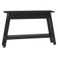 vidaXL Mesa consola madera maciza de caoba negro 110x30x75 cm vidaXL Mesa consola madera maciza de caoba negro 110x30x75 cm