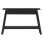 vidaXL Mesa consola madera maciza de caoba negro 110x30x75 cm vidaXL Mesa consola madera maciza de caoba negro 110x30x75 cm