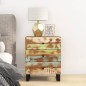 vidaXL Mesita de noche madera reciclada y contrachapada 50x33x62 cm