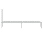 vidaXL Estructura de cama de metal con cabecero blanco 100x190 cm vidaXL Estructura de cama de metal con cabecero blanco 100x190 cm