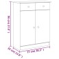 vidaXL Mueble zapatero ALTA madera maciza de pino 77x35x96 cm vidaXL Mueble zapatero ALTA madera maciza de pino 77x35x96 cm