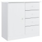vidaXL Aparador ALTA madera maciza de pino blanco 77x35x73 cm vidaXL Aparador ALTA madera maciza de pino blanco 77x35x73 cm