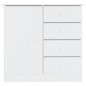 vidaXL Aparador ALTA madera maciza de pino blanco 77x35x73 cm vidaXL Aparador ALTA madera maciza de pino blanco 77x35x73 cm