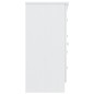vidaXL Aparador ALTA madera maciza de pino blanco 77x35x73 cm vidaXL Aparador ALTA madera maciza de pino blanco 77x35x73 cm