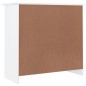 vidaXL Aparador ALTA madera maciza de pino blanco 77x35x73 cm vidaXL Aparador ALTA madera maciza de pino blanco 77x35x73 cm