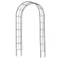 Nature Arco para jardín de metal negro 229x38x113 cm Nature Arco para jardín de metal negro 229x38x113 cm
