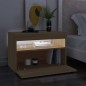 vidaXL Muebles para TV con luces LED 2 uds roble Sonoma 60x35x40 cm vidaXL Muebles para TV con luces LED 2 uds roble Sonoma 60x35x40 cm