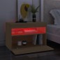 vidaXL Muebles para TV con luces LED 2 uds roble Sonoma 60x35x40 cm vidaXL Muebles para TV con luces LED 2 uds roble Sonoma 60x35x40 cm