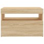 vidaXL Muebles para TV con luces LED 2 uds roble Sonoma 60x35x40 cm vidaXL Muebles para TV con luces LED 2 uds roble Sonoma 60x35x40 cm