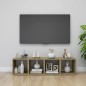 vidaXL Muebles TV 4 uds contrachapada blanco y roble Sonoma 37x35x37cm vidaXL Muebles TV 4 uds contrachapada blanco y roble Sonoma 37x35x37cm