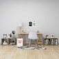 vidaXL Muebles TV 4 uds contrachapada blanco y roble Sonoma 37x35x37cm vidaXL Muebles TV 4 uds contrachapada blanco y roble Sonoma 37x35x37cm