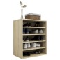 vidaXL Mueble zapatero de madera contrachapada color roble 60x35x70 cm vidaXL Mueble zapatero de madera contrachapada color roble 60x35x70 cm