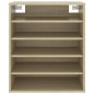 vidaXL Mueble zapatero de madera contrachapada color roble 60x35x70 cm vidaXL Mueble zapatero de madera contrachapada color roble 60x35x70 cm