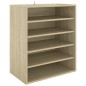 vidaXL Mueble zapatero de madera contrachapada color roble 60x35x70 cm vidaXL Mueble zapatero de madera contrachapada color roble 60x35x70 cm