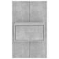 vidaXL Mesitas de noche de pared 2 unidades color gris hormigón