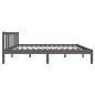 vidaXL Estructura de cama madera maciza gris 120x190 cm vidaXL Estructura de cama madera maciza gris 120x190 cm