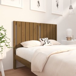 vidaXL Cabecero de cama madera maciza pino marrón miel 125,5x4x100 cm
