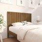 vidaXL Cabecero de cama madera maciza pino marrón miel 125,5x4x100 cm