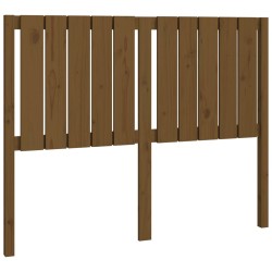 vidaXL Cabecero de cama madera maciza pino marrón miel 125,5x4x100 cm