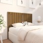 vidaXL Cabecero de cama madera maciza pino marrón miel 125,5x4x100 cm