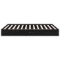 vidaXL Estructura de cama de madera maciza negro 200x200 cm