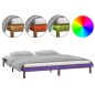 vidaXL Estructura de cama con LED madera maciza marrón miel 160x200 cm vidaXL Estructura de cama con LED madera maciza marrón miel 160x200 cm