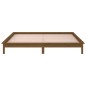 vidaXL Estructura de cama con LED madera maciza marrón miel 160x200 cm vidaXL Estructura de cama con LED madera maciza marrón miel 160x200 cm