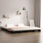 vidaXL Cama de palets de madera maciza de pino negro 135x190 cm vidaXL Cama de palets de madera maciza de pino negro 135x190 cm