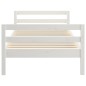 vidaXL Estructura de cama madera maciza de pino blanco 75x190 cm vidaXL Estructura de cama madera maciza de pino blanco 75x190 cm