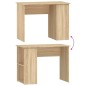 vidaXL Escritorio de madera contrachapada roble Sonoma 100x55x75 cm vidaXL Escritorio de madera contrachapada roble Sonoma 100x55x75 cm