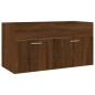 vidaXL Set de muebles baño 2 pzas madera contrachapada marrón roble vidaXL Set de muebles baño 2 pzas madera contrachapada marrón roble