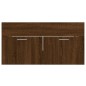 vidaXL Set de muebles baño 2 pzas madera contrachapada marrón roble vidaXL Set de muebles baño 2 pzas madera contrachapada marrón roble